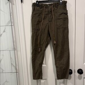 Free People Dark Olive Cargo Pants